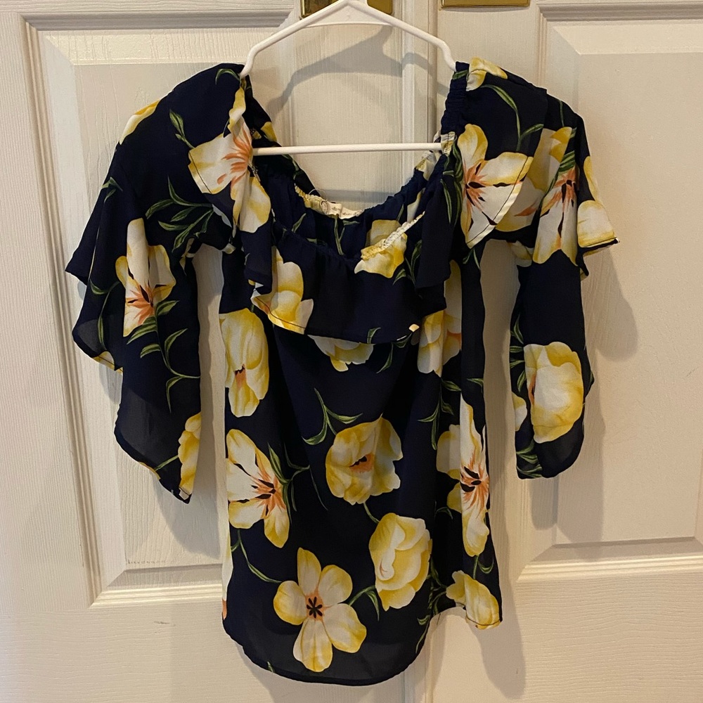 💖steel magnolia off the shoulder top